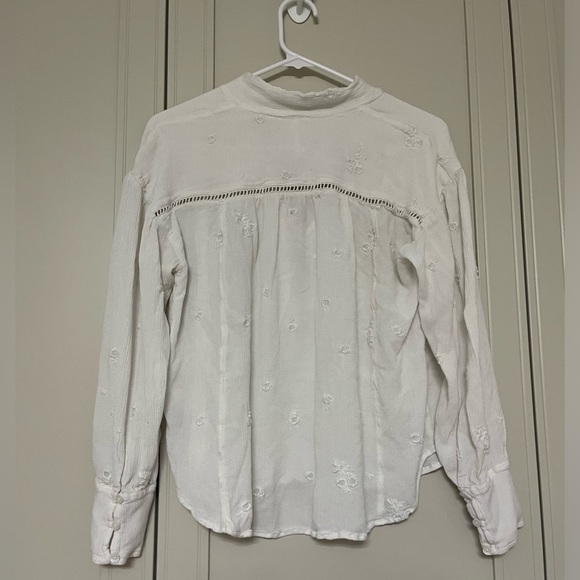 Free People Wishful Moments Blouse Size Small - Picture 11 of 12